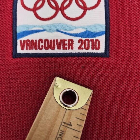 Polo Ralph Lauren Track Jacket Mens Large Red Team USA Vancouver 2010 Olympics - Picture 14 of 16